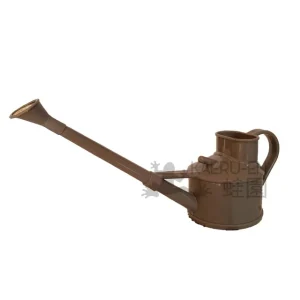 Regadera 0.9L gris con roseta metálica