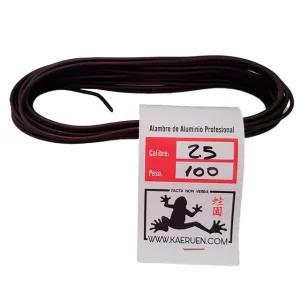 Alambre 2.5mm de aluminio 100gr para Bonsai